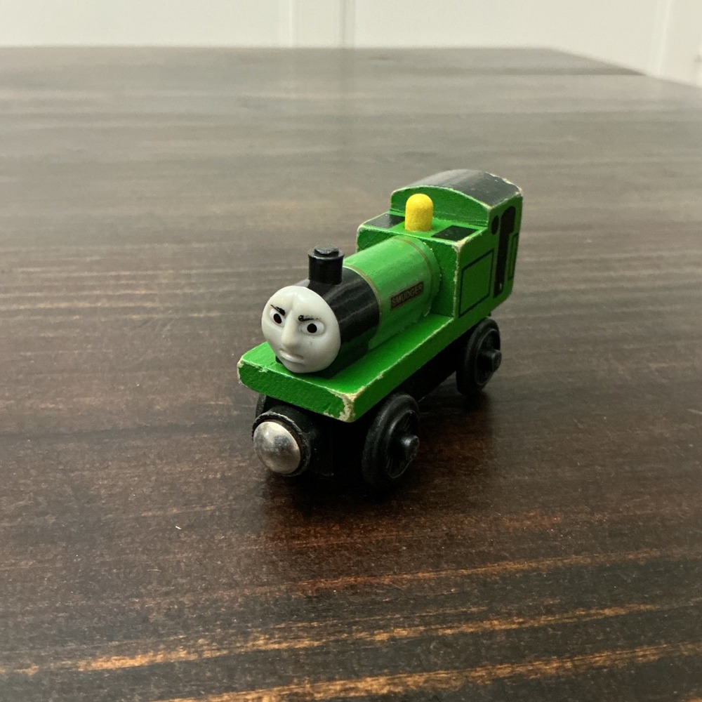 Thomas & Friends Wooden Railway Smudger Green Engine Learning Curve LC99154 2001